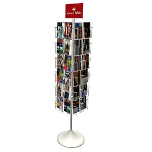 Buy cheap Custom Logo Printing Height 1650mm Rotating Display Rack TUV Approval product