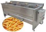 4 Basket Commercial Automatic Snack Deep Fryer Machine Gas Heating