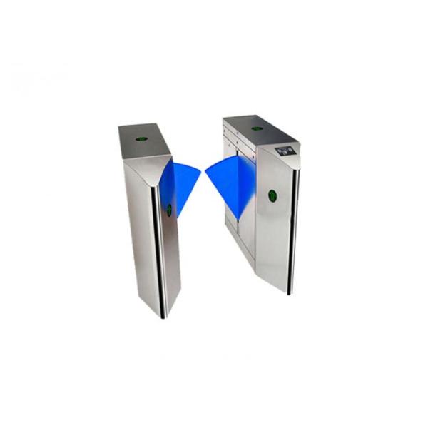 Two Direction Waist High Turnstile Flap Barrier , 24VDC Security Entrance Systems