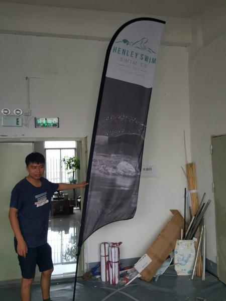 Quality Custom Outdoor Feather Flags Banner With Digital Sublimation Printing for sale