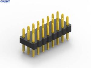 Buy cheap Custom 2mm Pitch Pin Header 2 Pins To 80 Pins Single Row Male Pin Header product