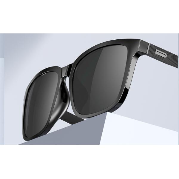 Men Square Plastic Polarized Square Sunglasses With Bright Frames