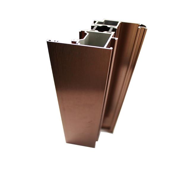 Quality Customized Aluminum Frame Profile , T5 / T6 Aluminium Windows Wood Finish for sale