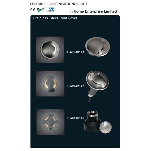 One Two Four Side Emitting In Ground Led Driveway Lights 60 Degree Beam Angle