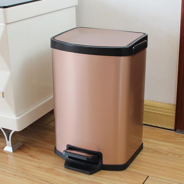 Quality Scratch Proof 9L Stainless Steel Pedal Trash Can for sale