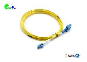 10M LC UPC to SC UPC Single Mode Fiber Patch Cable Duplex LSZH Yellow Zipcord Patch Cord