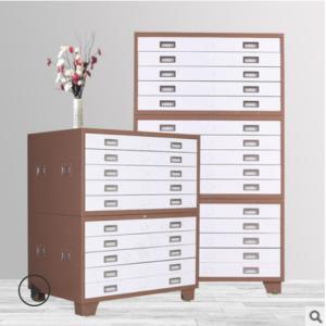 China Multi Layer 0.069cbm Ergonomic Handle Metal Drawer Cabinet Knocked Down Structure on sale