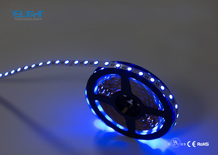 Dimmable 12V 5050 RGB LED Strip Multicolor 120° Beam Angle With Wifi Controller