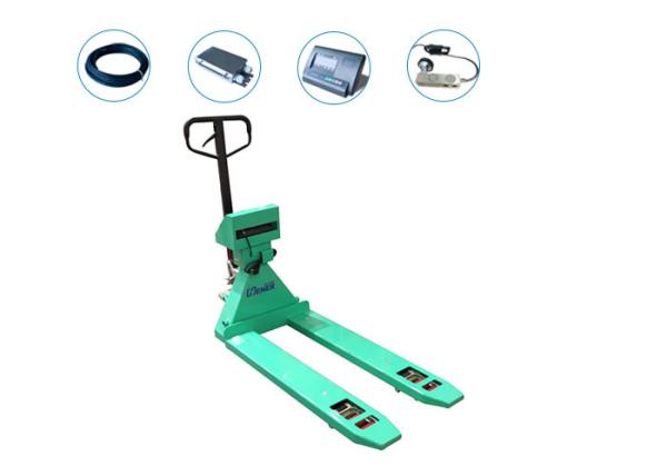 Quality 0.5KG Division 2000KG Load Carbon Steel Weighing Pallet Jack for sale