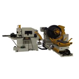 China 380V AC Uncoiler Straightener Feeder 2 In 1 Leveling And Decoiler Machine on sale