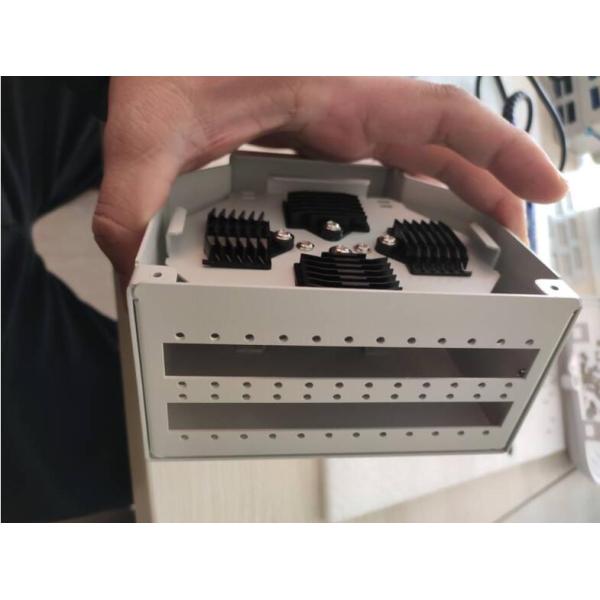 FONGKO 8 Core Fiber Optical Terminal Box , Metal DIN Rail APC SC Shutter Adapter