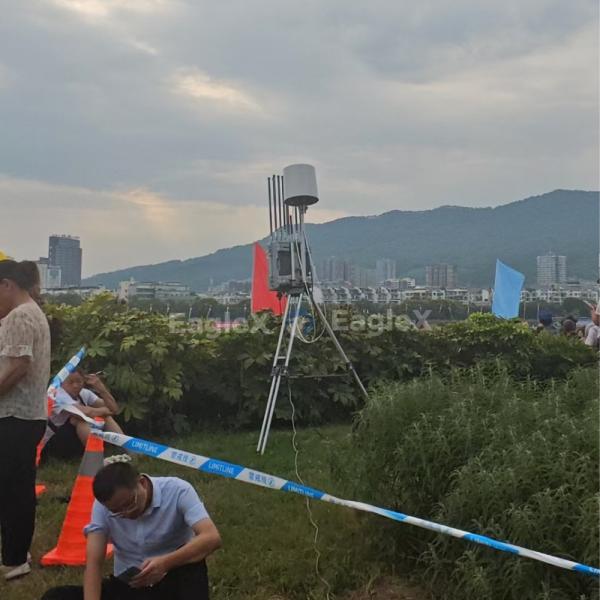 3/5/10KM Drone Jammer Fixed Outdoor Fpv Jamming Detection All In One with drone