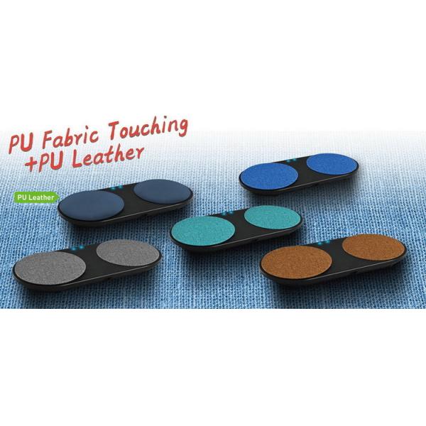 PU Fabric Texture 12V 4A Qi Wireless Charger Pad 15W Fast Charger