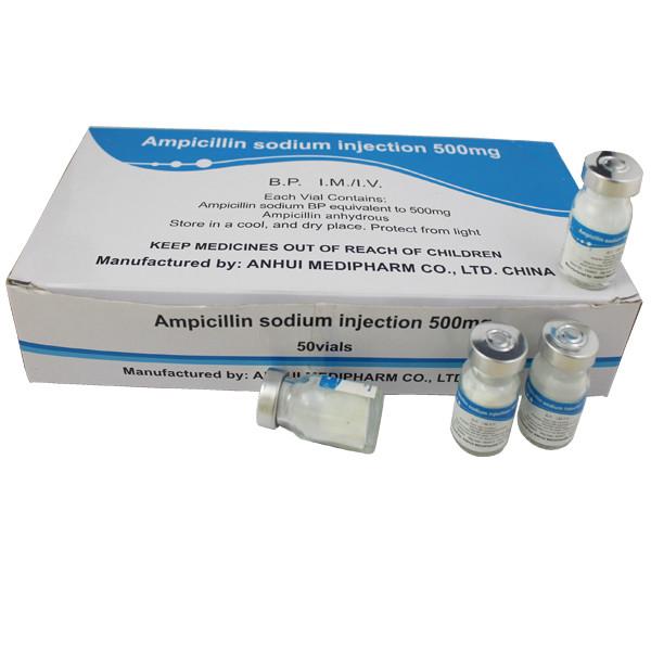 Quality Ampicillin Sodium for Injection 1g/10ml, 50vials/Box BP/USP/CP Standard GMP Medicine for sale
