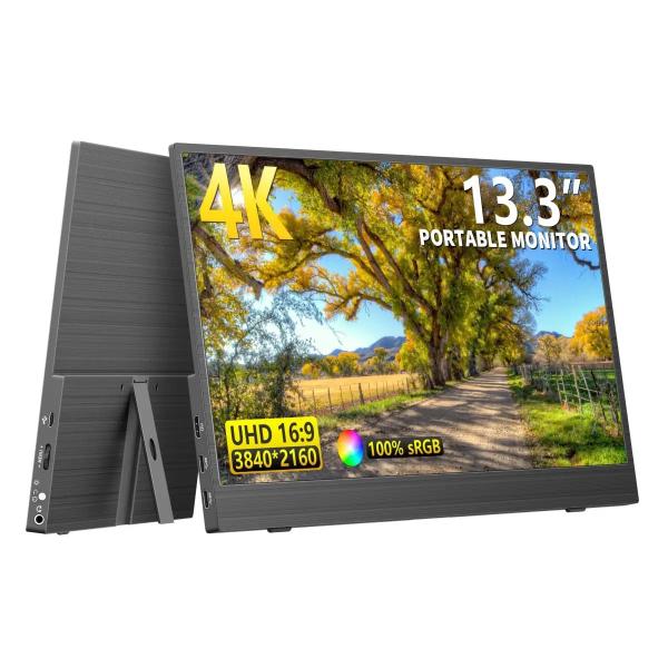 13.3 Inch LCD Small Monitors 4K 3840*2160P Ips Gaming Monitor Panel Screen USB For PS5