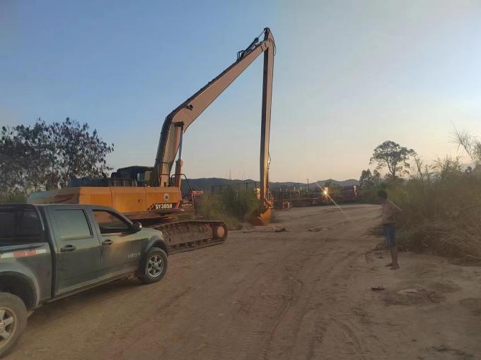 Mini 6-8 Ton 8m Excavator Long Reach Booms , Excavator Boom Arm For PC80 EX60