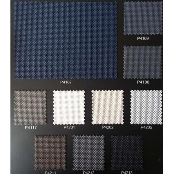 Comfortable Restaurant Balcony PVC Zip Track Blinds PVDF Treatment