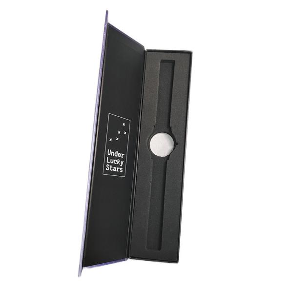 Quality Custom Design Paper Cardboard Magnetic Book Box for Watch Packaging Insert for sale
