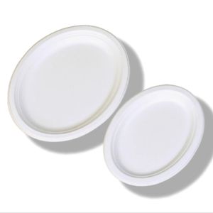 Buy cheap Oval Shaped Pulp Plate Disposable Sugarcane Bagasse Plates Freezer Safe product
