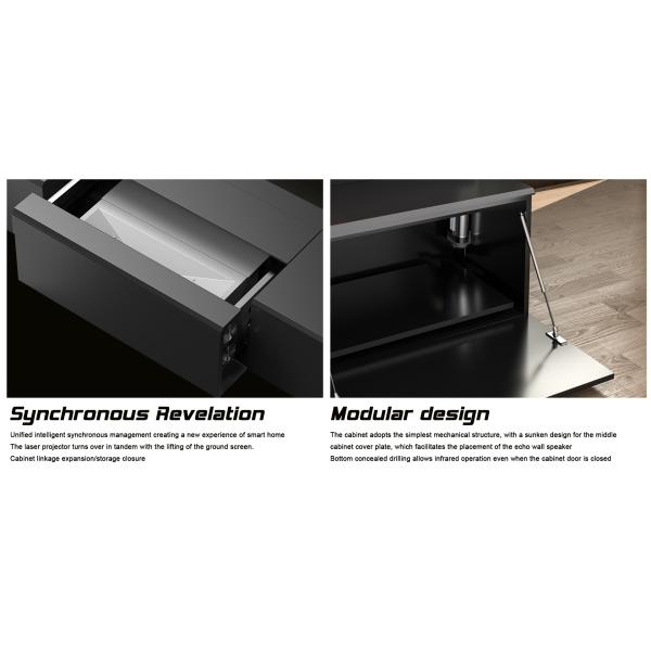 Motorized Laser TV Cabinet for ultra short throw projector