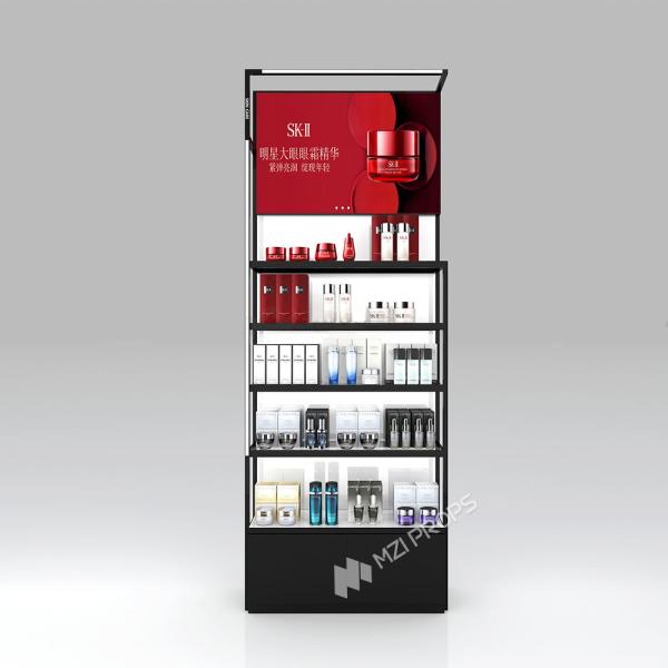 KLNS-R7 Open Top Display Skincare Display Cabinet with 40mm Soft Film Light Box