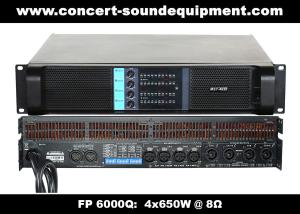 Buy cheap 4 Channel Switch Mode Amplifier / 4x650W FP 6000Q For Stage Monitor And Small Line Array Speaker product