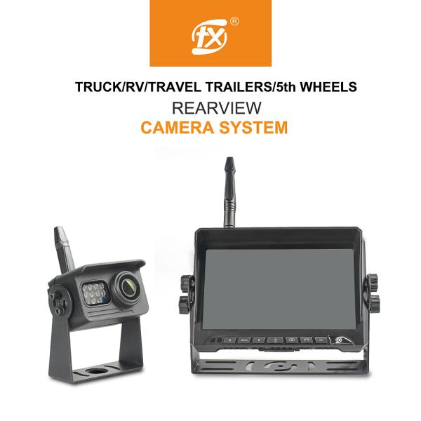 Night Vision 33ft RV Wireless Backup Camera System For Truck Trailer