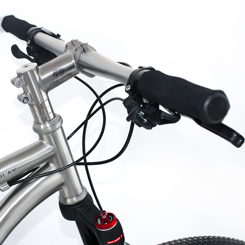 5.04 Inch Titanium Bicycle Handlebars Titanium Flatbar 3 - 7 Degrees Ti MTB Handlebar