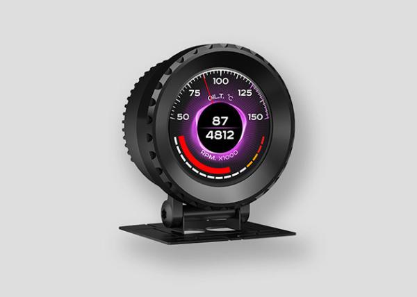 Quality Black Silver Universal Car Gauge Meter OBD2 Multi Function Gauge for sale