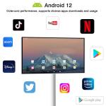 21.5 Inch Incell Touch Screen Display Ips Movable Smart TV Android System