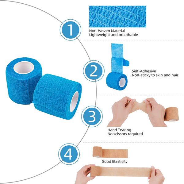 10yds Self Adherent Surgical Elastic Kinesiology Tape