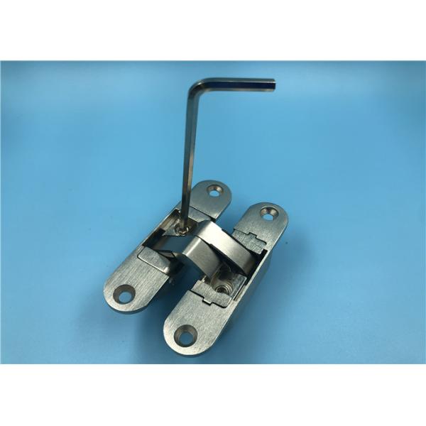 Right Open 3D Concealed Hinges With Satin Nickel Surface Treatment