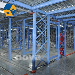 Buy cheap Warehouse Storage Platform Metal Mezzanine Floor Blue Multi Tier Heavy Duty product