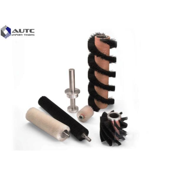 Rotating Roller Spiral Wire Brush Customized Soft Bristle Easily Installed