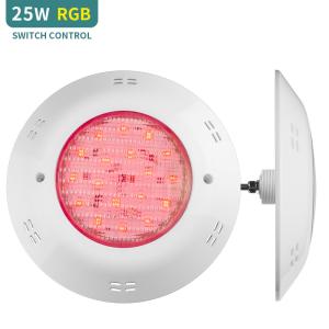 RGB Switch IP68 25W Fiberglass Pool Lights 1200LM Rgb Swimming Pool Lights