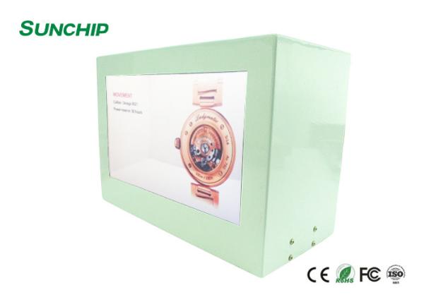 High Brightness Transparent LCD Showcase Remotely Control To Publish Any