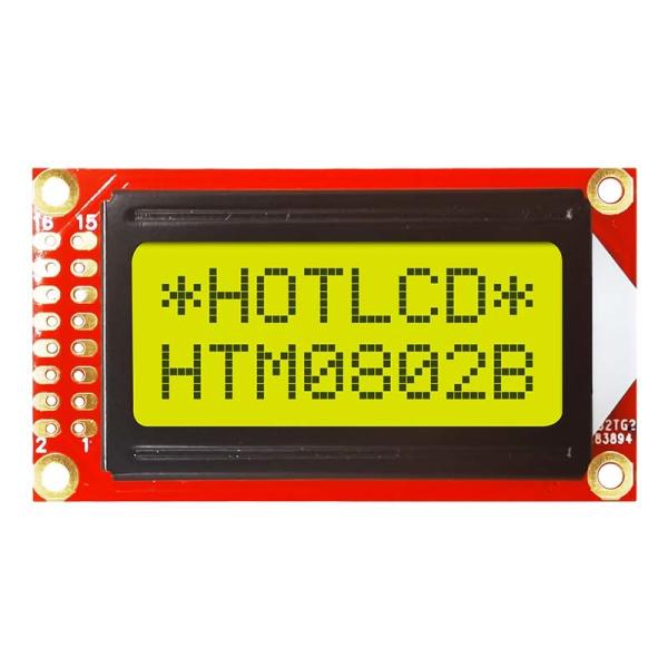8X2 Character MONO LCD Display | STN+ Gray character lcd display module