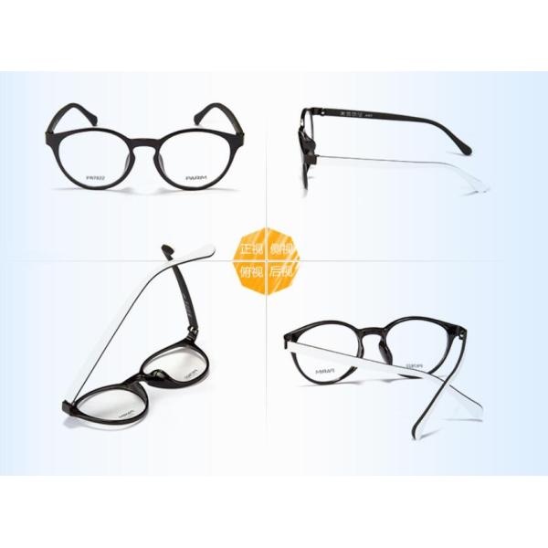 Round Eye Optical Ultra Light Eyeglass Frames Color Blocking Eyeglass Frames