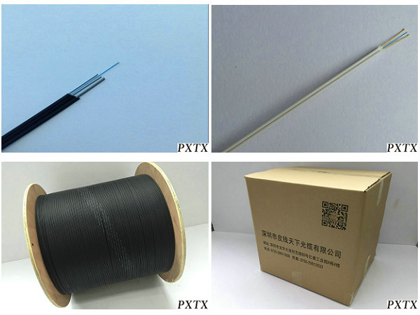 Mini Self-Supporting FTTH Fiber Optic Cable Bow Type , LSZH Fire-Retardant Jacket