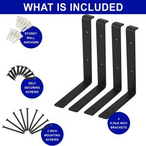 Buy cheap OEM Custom Stamping Services Heavy Duty 12 Inch Shelf Bracket For DIY Floating Shelf, 1/5 Inch Thick Heavy Duty Bracket product