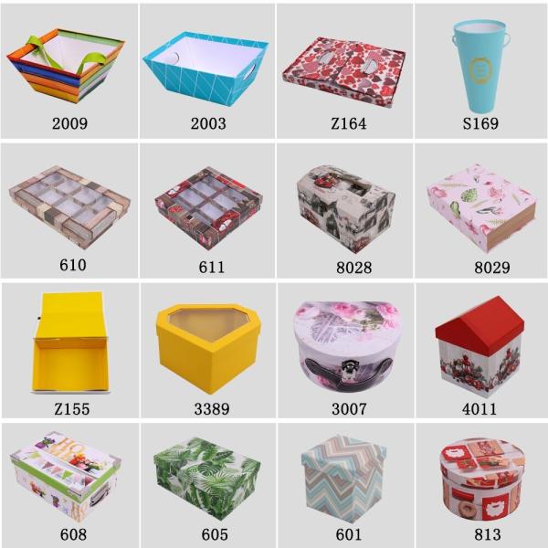 Rectangle Printing Xmas Gift Packaging / 10ct Christmas Nesting Boxes Multi Sizes