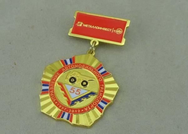 Quality Zinc Alloy Military Custom Awards Medals 3D Die Casting With Soft Enamel for sale