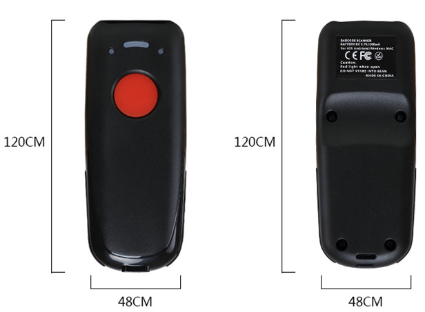 Mini 1D Bluetooth Barcode Scanner Portable Wireless For IOS Android Phone