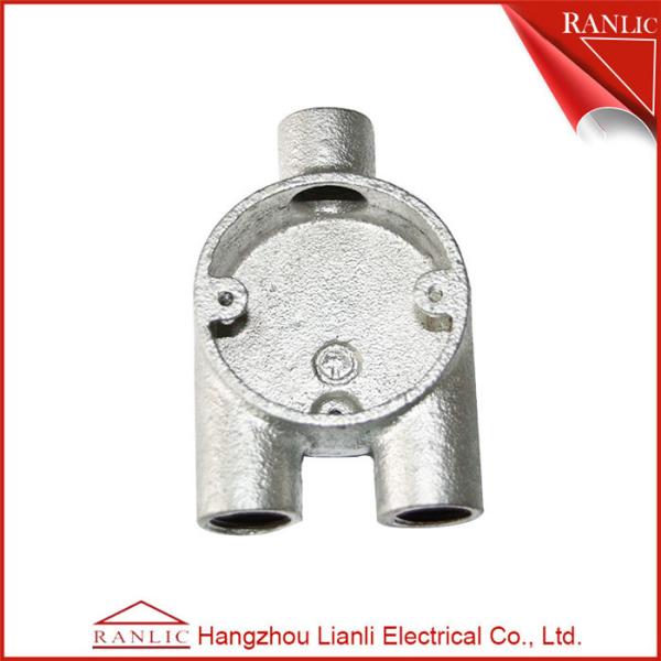 Quality Malleable Iron Conduit Junction Box Y Way Branch 3 Way Junction Box / Eco Friendly for sale