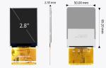 Polcd ILI9341V 2.8 Tft Lcd Display 240X320 TFT LCD Module 180 Um