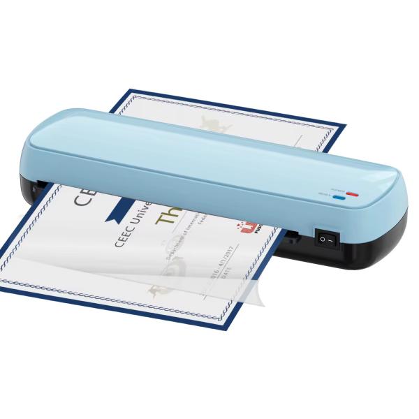 Quality Fast Warm Up 2 Rollers Desktop Laminator Machine A4 Paper Laminating Machine 250mm/Min for sale
