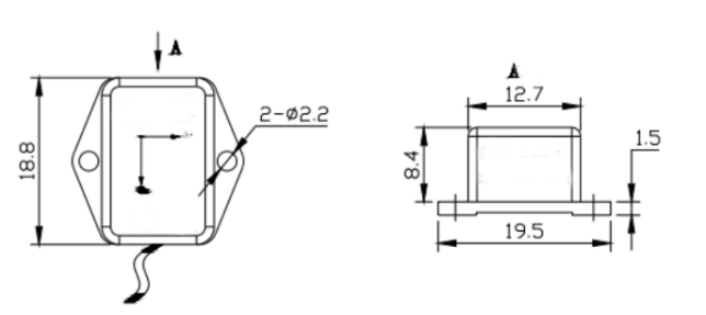 GSACC202M MEMS Accelerometer with ±2g Range 1000±30 mV/g Sensitivity and ≧ 50 Hz Bandwidth for Aircraft Stability Control