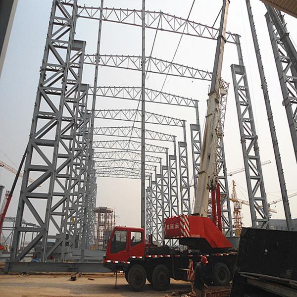 Quality Square Tube Columns Steel Frame Building Construction Strong Combination for sale