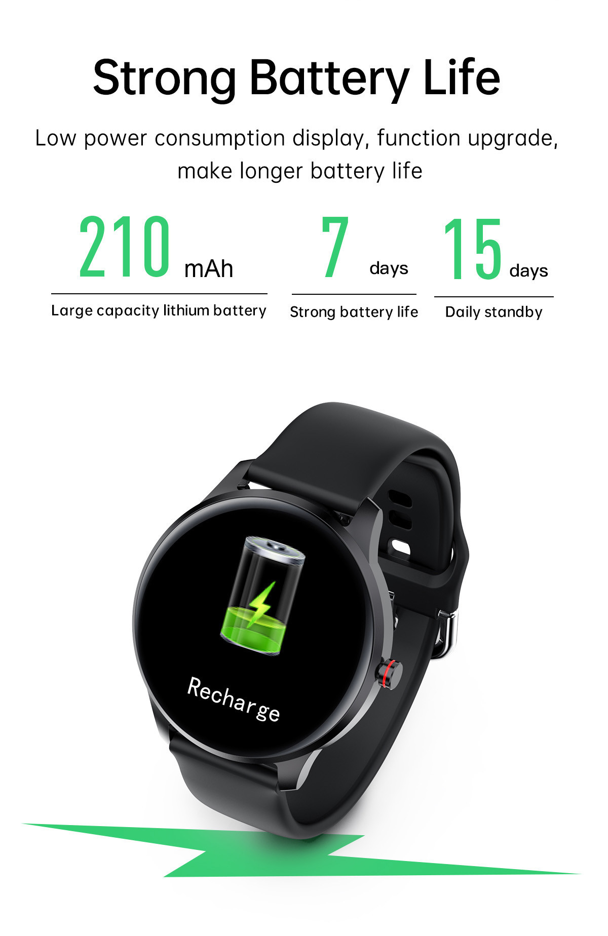 Dynamic 1.28in TFT Bluetooth IOT Devices BLE 5.0 Health Monitoring Samrtwatch