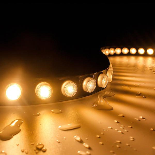 Quality DMX 5050 RGB LED Strip FPC Waterproof IP67 15X45DEG Lens 100W/ Roll for sale